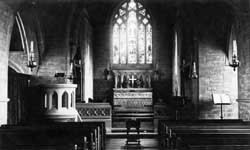 Interior of Bettisfield Church in 1910